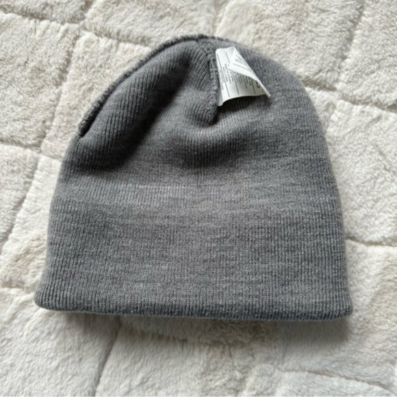 Carhartt | Gray Knit Cuffed Foldover Beanie Hat | Size One Size Fits Most - Picture 7 of 8